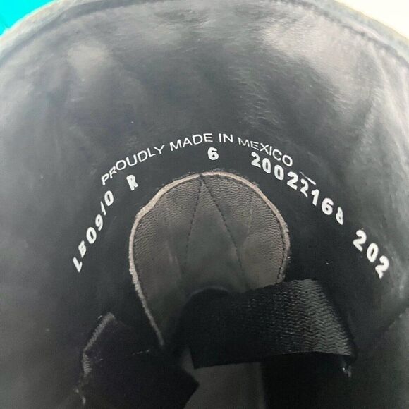 NEW Lane DUSTOFF Womens Cowboy Boots 6 Gray Leather Western Cowgirl Ankle Bootie - Picture 9 of 11